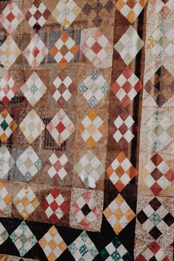 A patchwork quilt